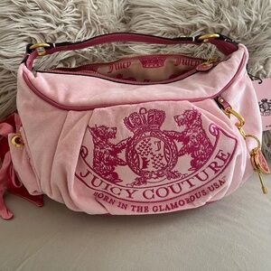 Juicy Couture hobo pink daydreamer new UK release bag twig dogs Scottie dog Y2K